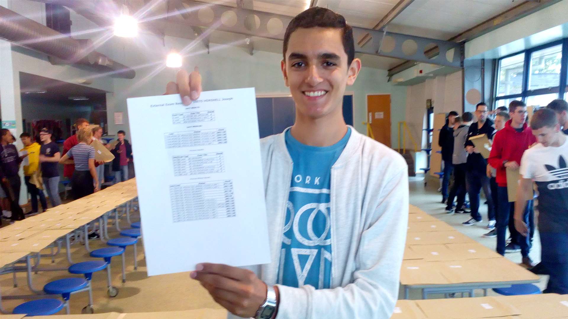 Joseph Horsnell, from Hawkinge, scored 1 A* and 3 As