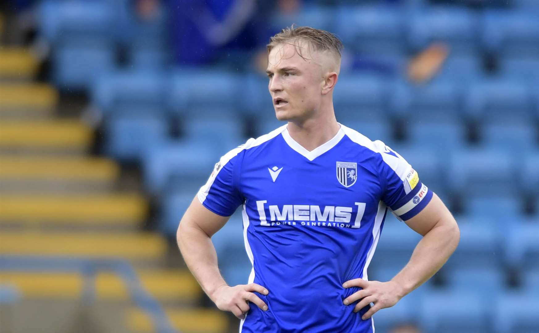 Gillingham captain Kyle Dempsey up against former manager Keith Curle Picture: Barry Goodwin
