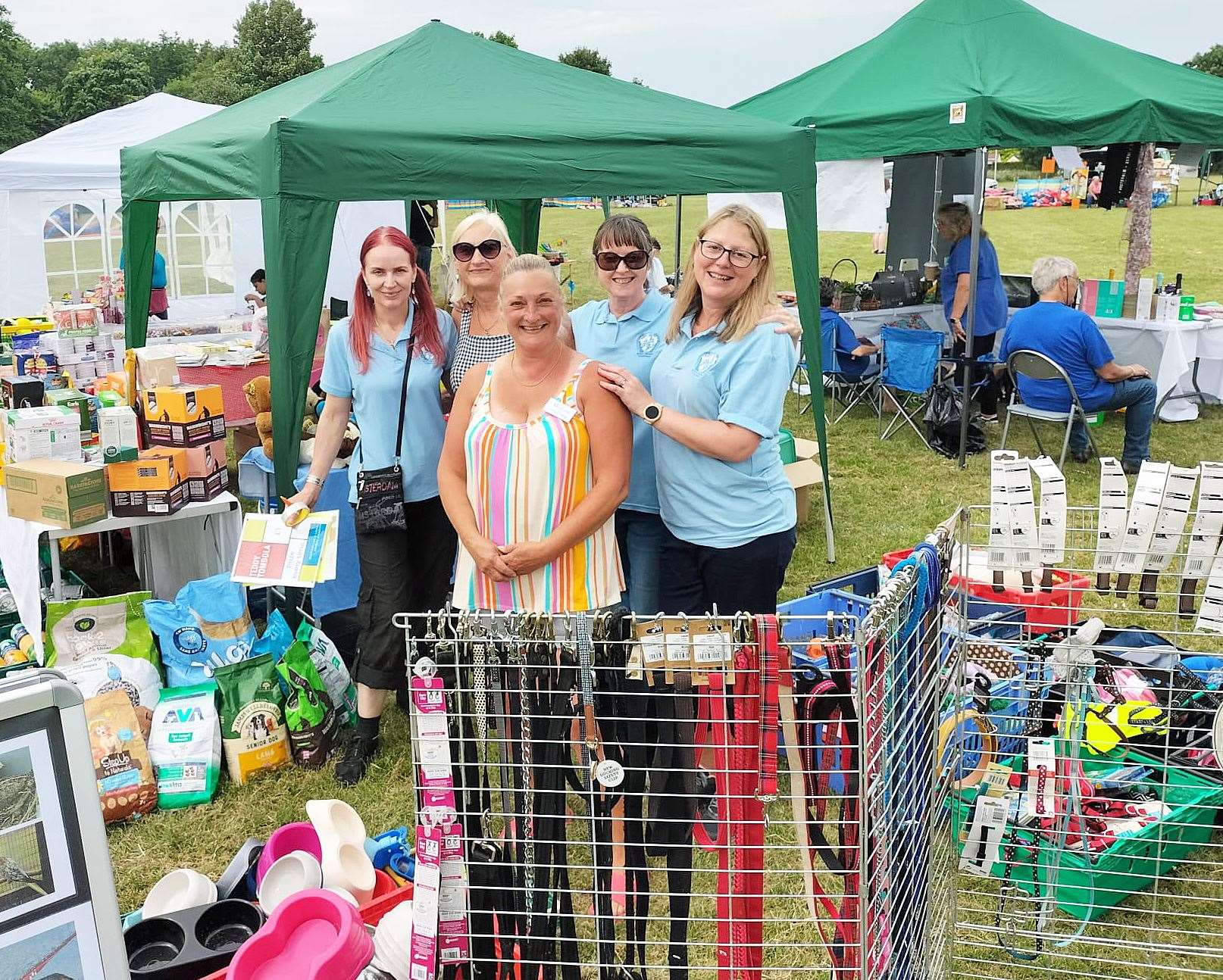Some of Anim-Mates' many volunteers, pictured fundraising at this year’s New Ash Green Village Day