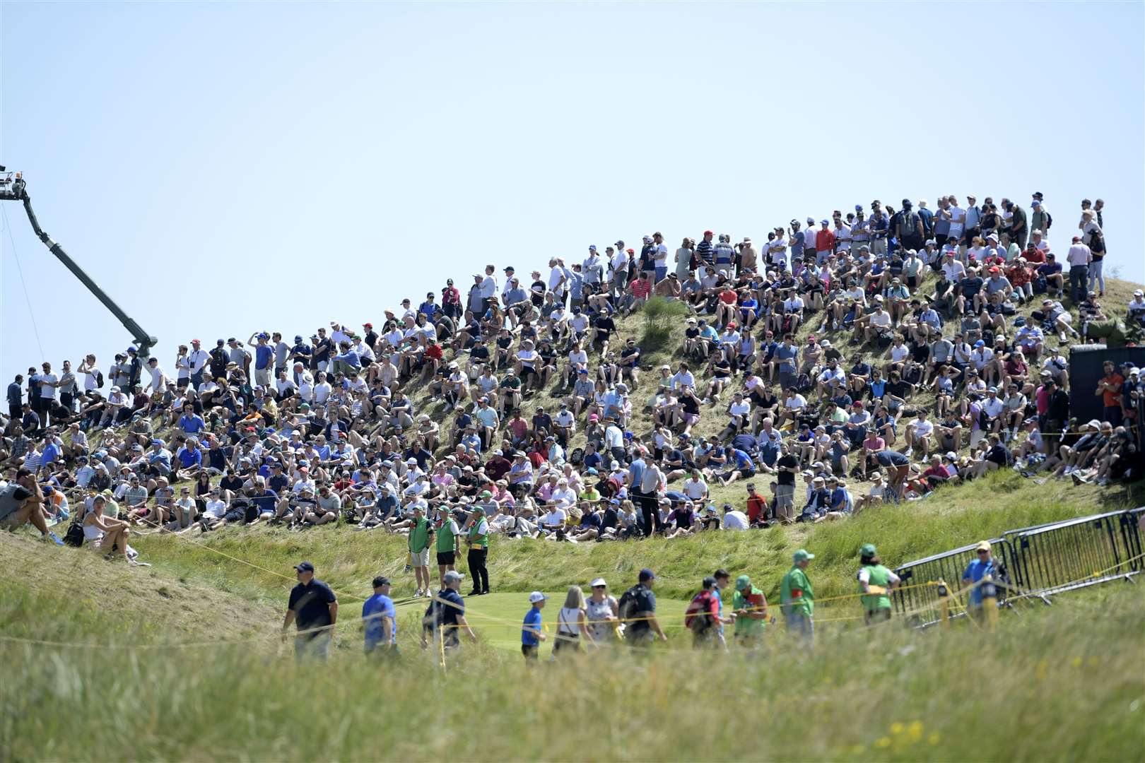 Fans bask in the sunshine at the 149th Open on Saturday. Picture: Barry Goodwin (49307453)