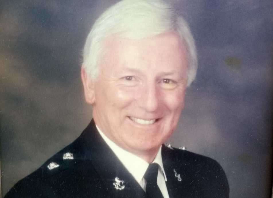 Mike Trotter when he left the police force after 30 years of service. Picture: Mike Trotter
