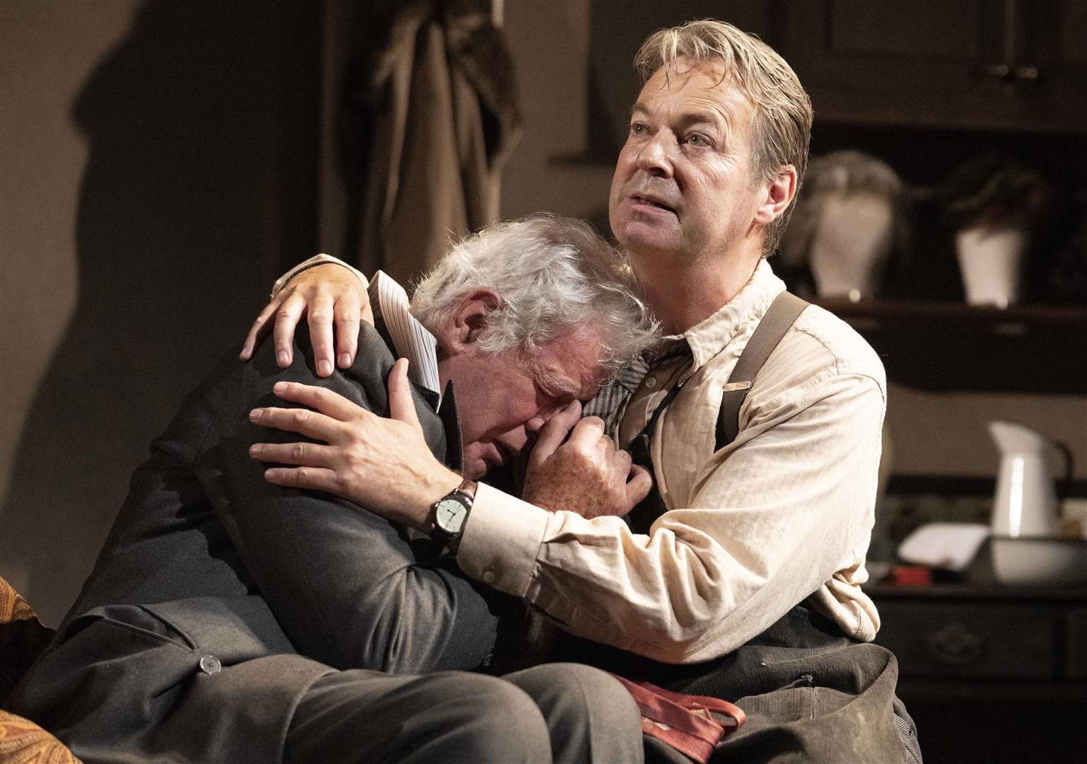 Julian Clary as Norman and Matthew Kelly as Sir in The Dresser Picture: Alastair Muir
