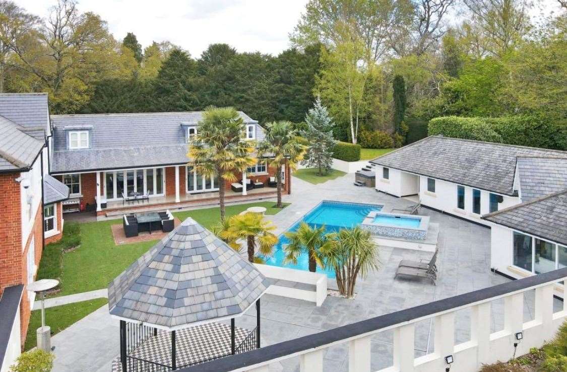 There's a pool house, jacuzzi and pool Picture: Savills