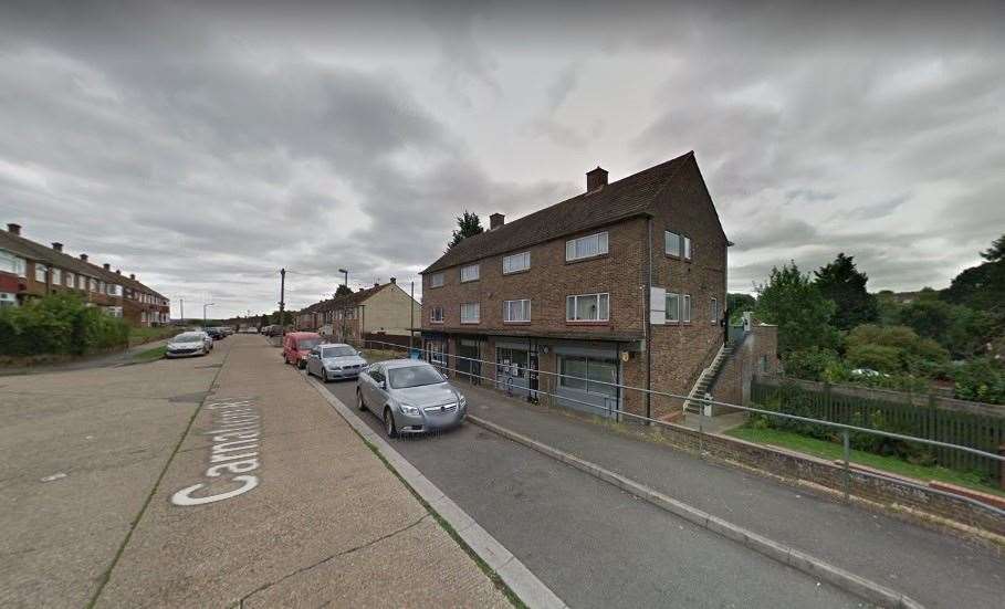 A boy was arrested after threatening a member of staff at a Strood shop in Carnation Road. Picture: Google