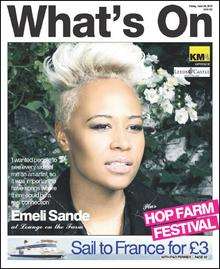 Emeli Sande stars on this week's What's On cover