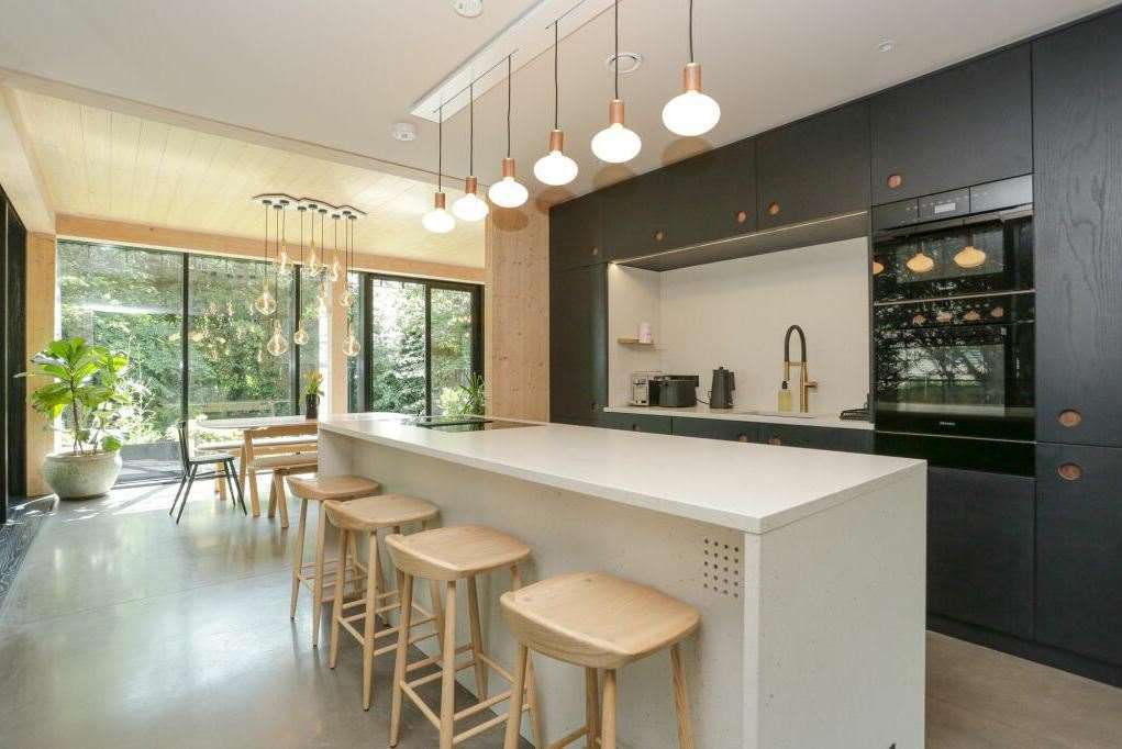 The house, in Broadstairs, has an expansive kitchen. Picture: Rightmove
