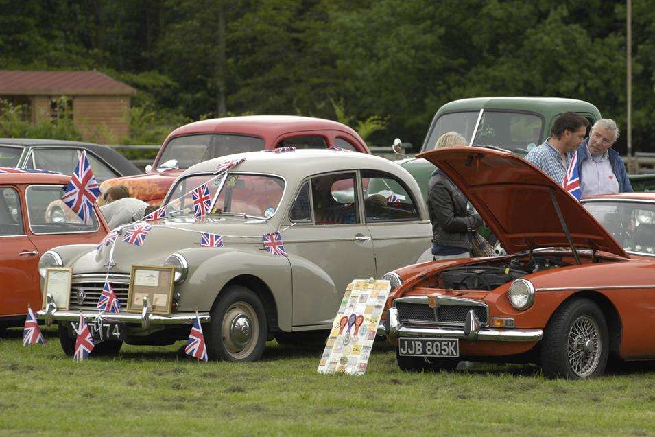 The classic car show at Woodchurch Rare Breeds centre