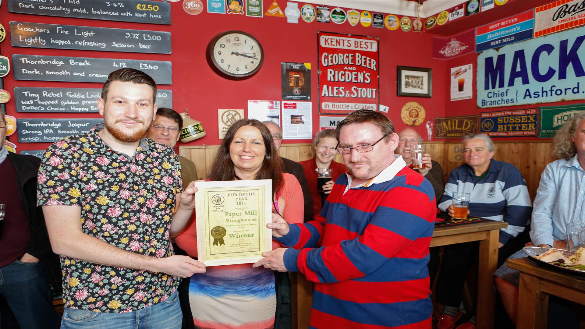 The Paper Mill was names Swale's CAMRA Pub of the Year