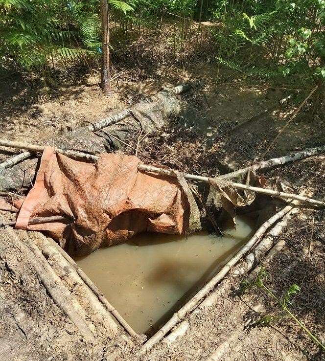 Apparatus found at the site. Picture: Kent Police