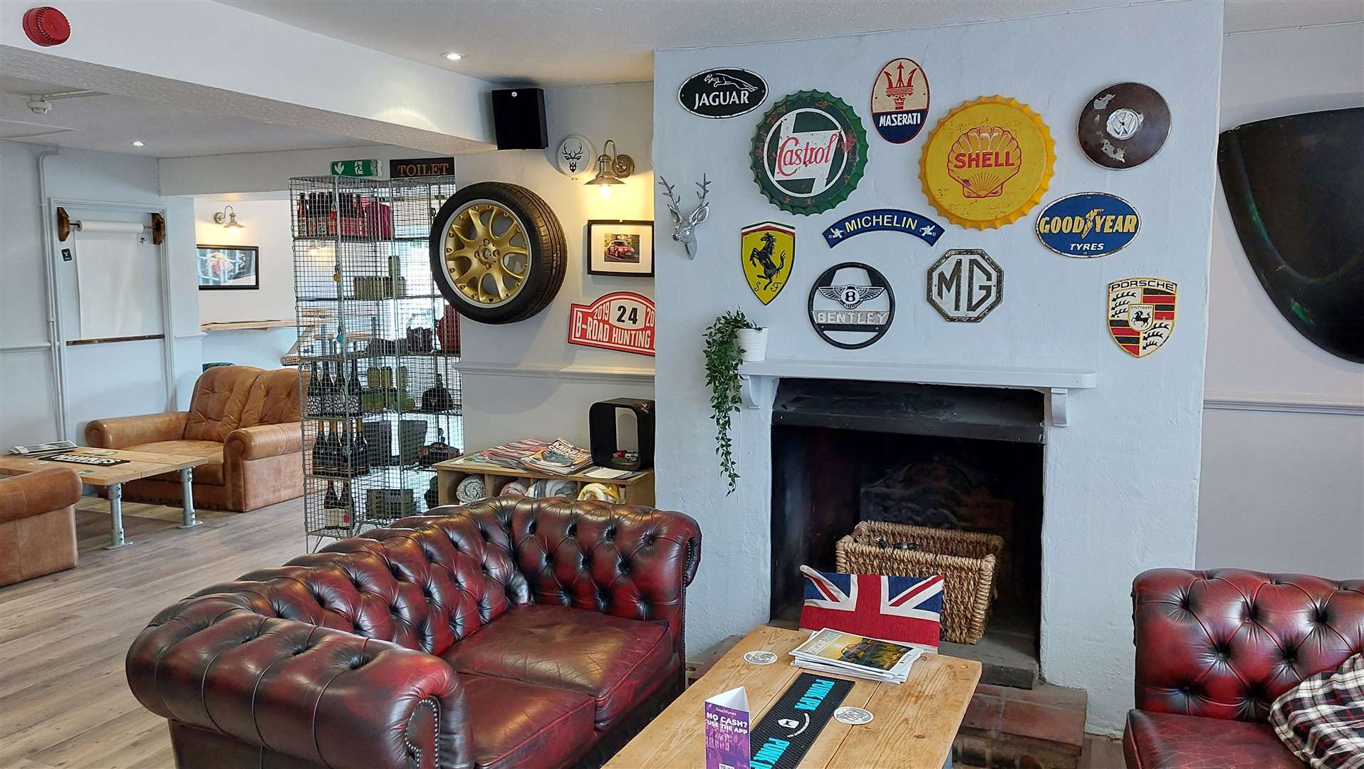 Inside The Stag in Challock, which opened on May Day Bank Holiday weekend