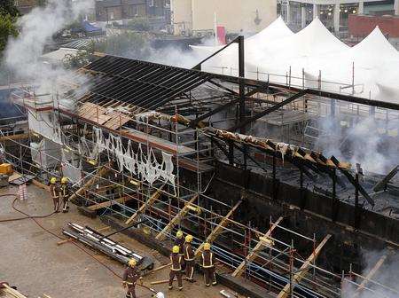 The Cutty Sark was ravaged by fire in 2007