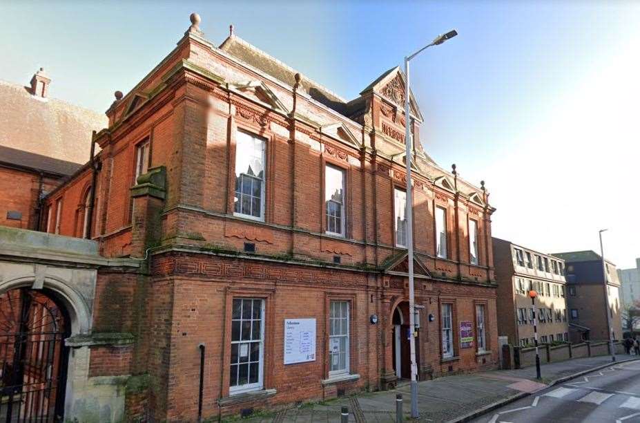 Folkestone library, in Grace Hill, remains closed. Picture: Google
