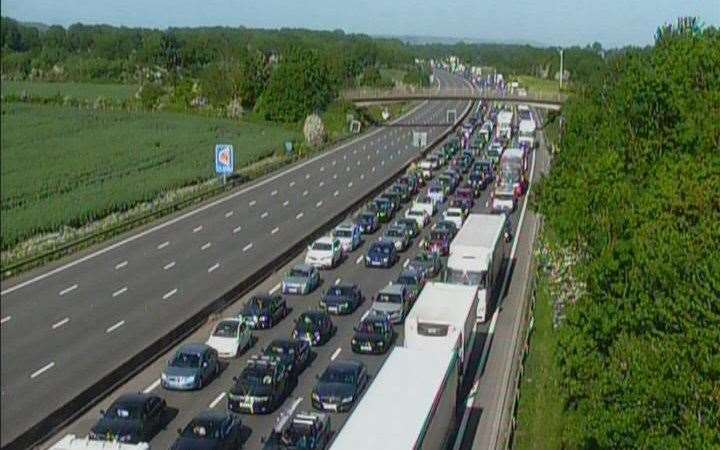 Heavy traffic is expected on the M25. Picture: KCC Highways