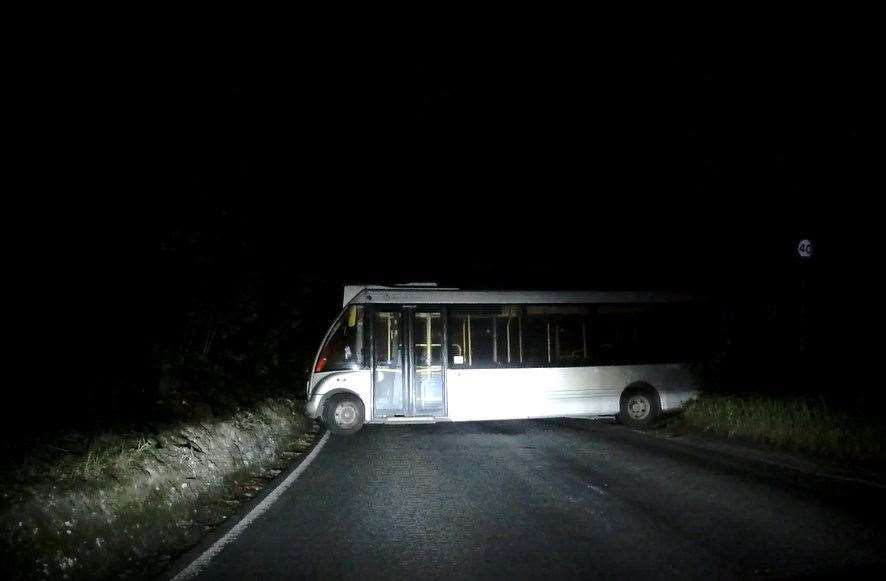 One driver told of their surprise at seeing the obstruction. Picture: SWNS