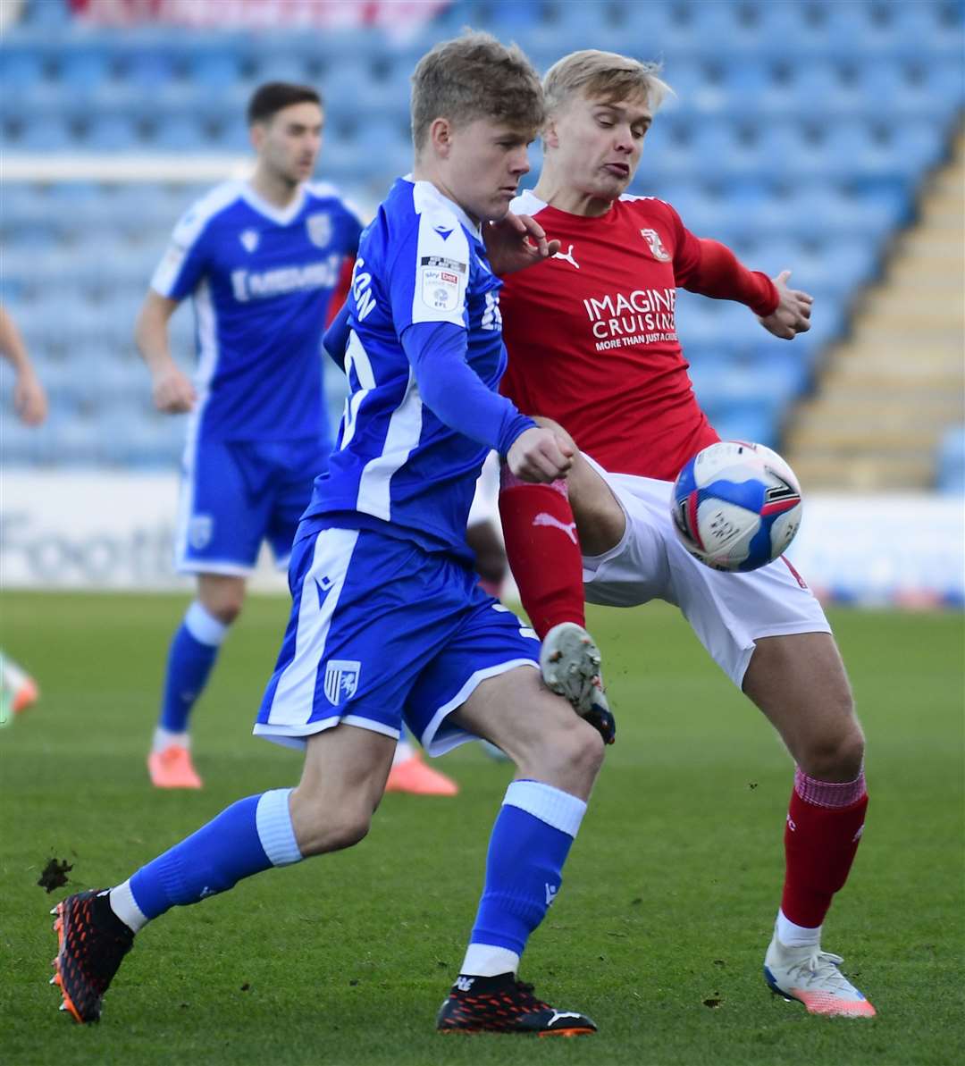On-loan midfielder Scott Robertson in action for Gills. Picture: Barry Goodwin (43420959)