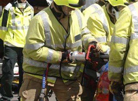 Firefighters used the jaws of life to free the crash victims. Stock pick