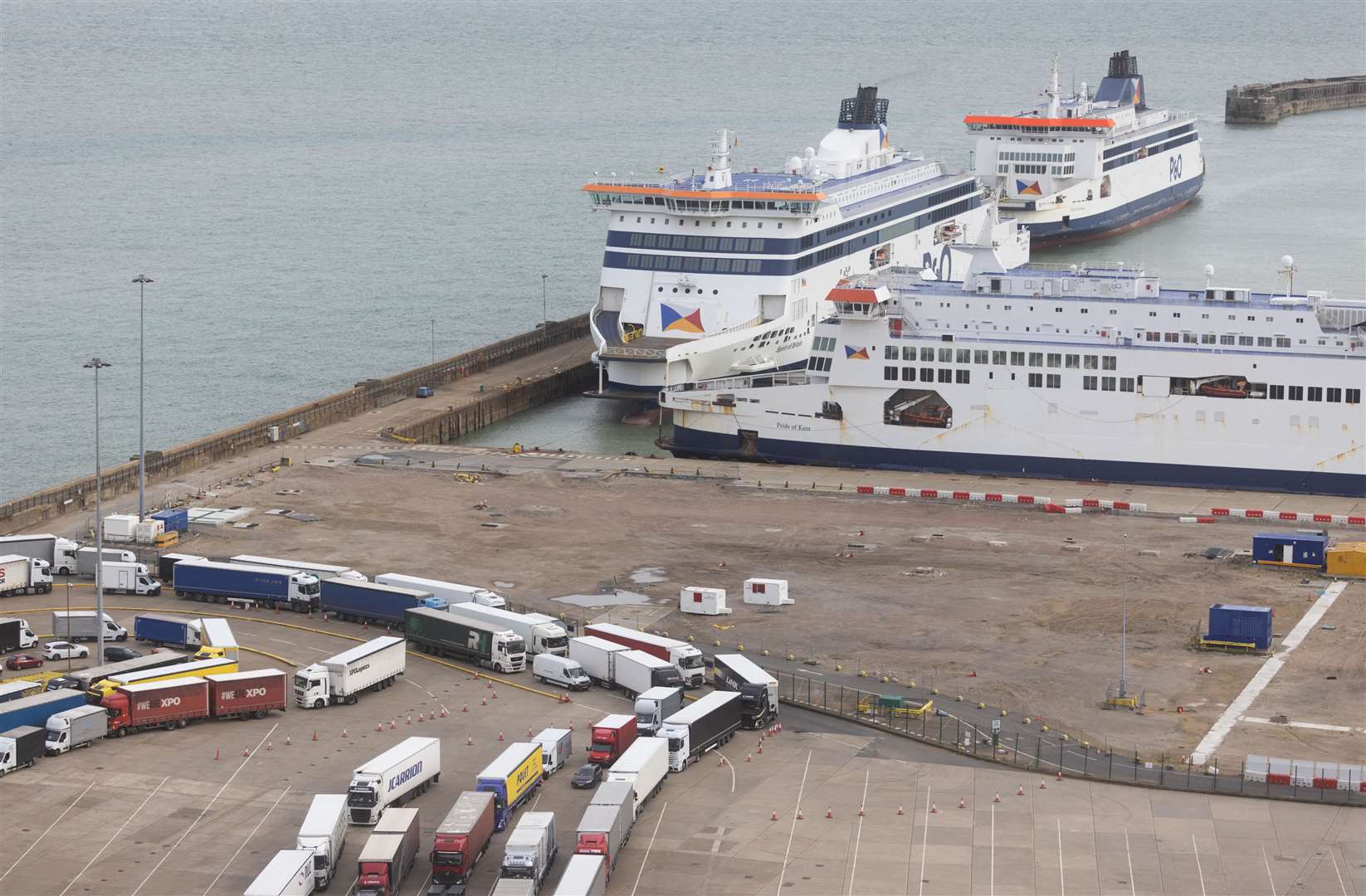 Other P&O ships are stil berthed in Dover. Picture: Barry Goodwin