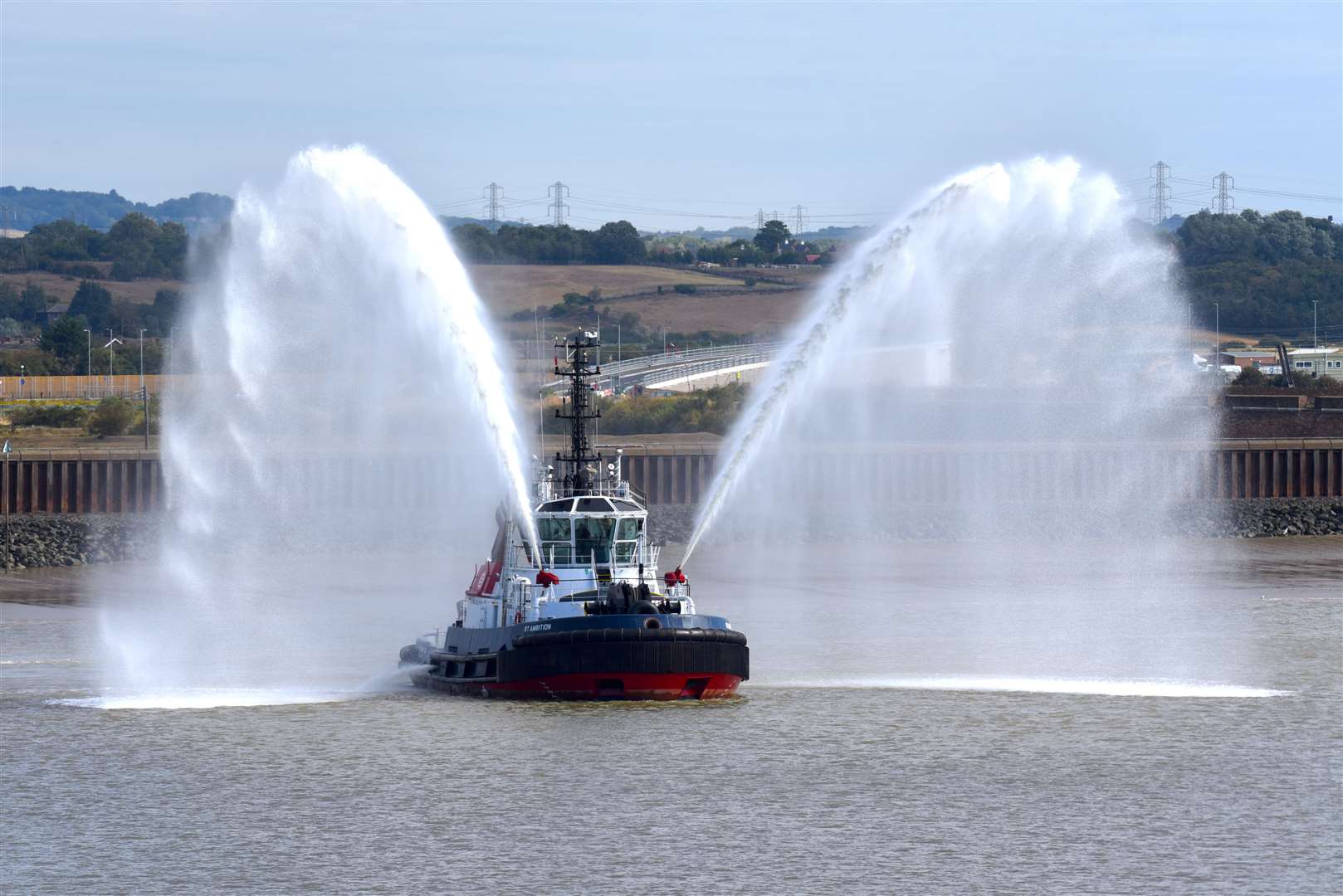 The water show on Gravesend waterfront was to help raise money for Mark Towens. Picture: Fraser Gray