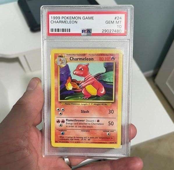 A rare first edition card, professionally graded as mint condition. Photo: Adam James