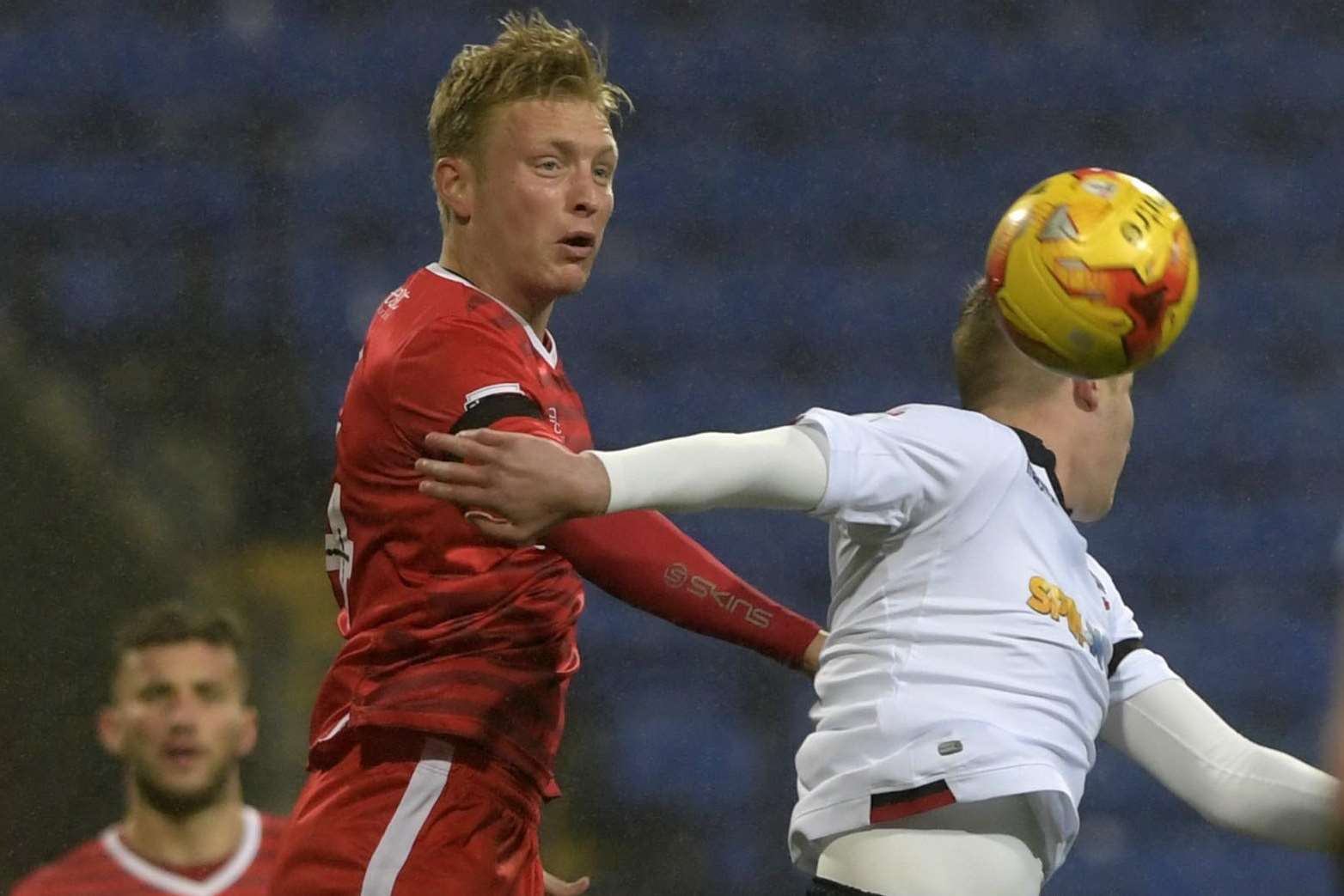 Gillingham skipper Josh Wright springs into action Picture: Barry Goodwin