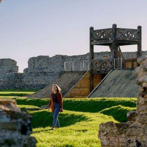 The vast expanse of Richborough Roman Fort was where soldiers gathered after landing in the new frontier of Brittania before being dispersed around the country. Picture: English Heritage