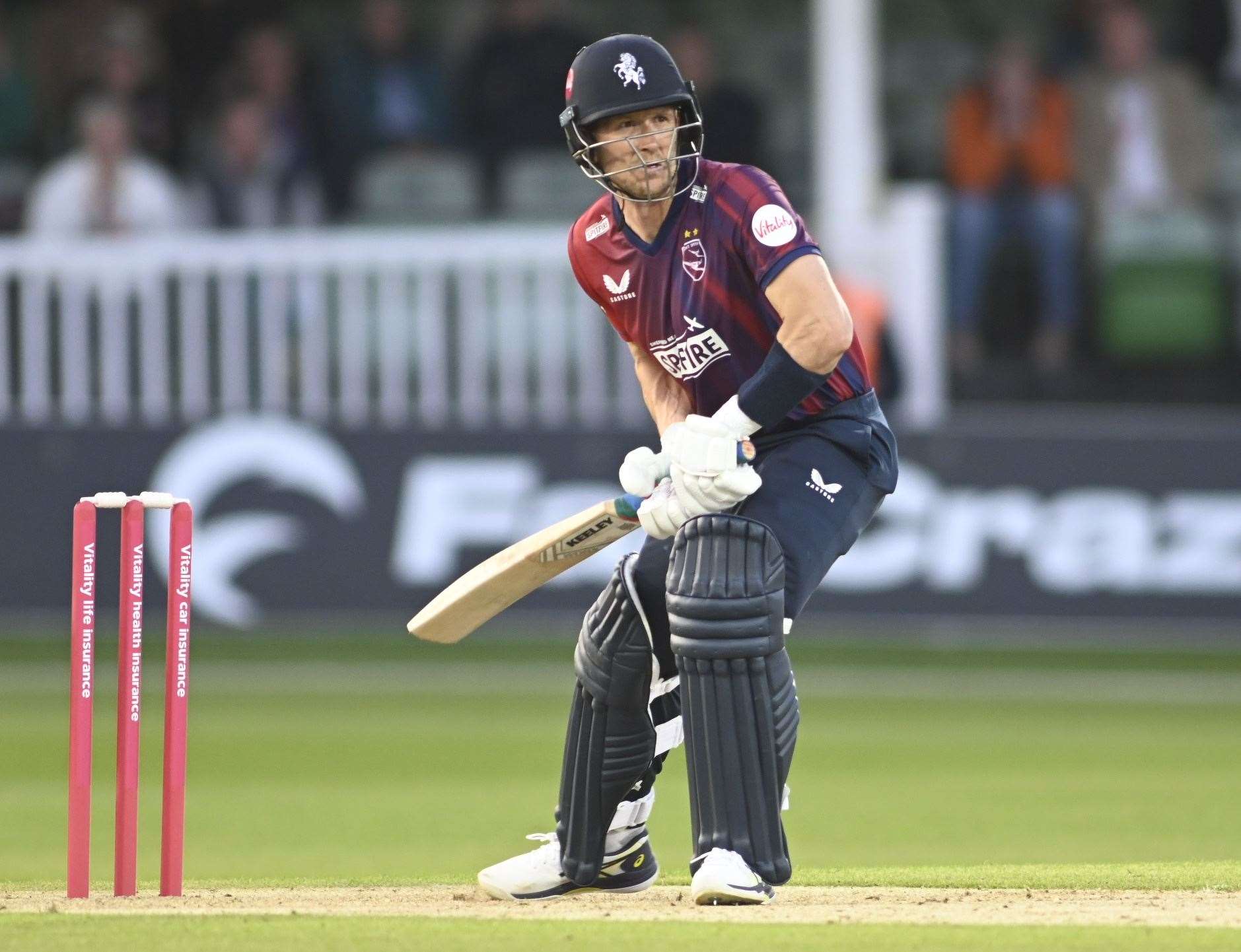 Joe Denly – scored 73 not out for Kent Spitfires at Lord’s. Picture: Barry Goodwin
