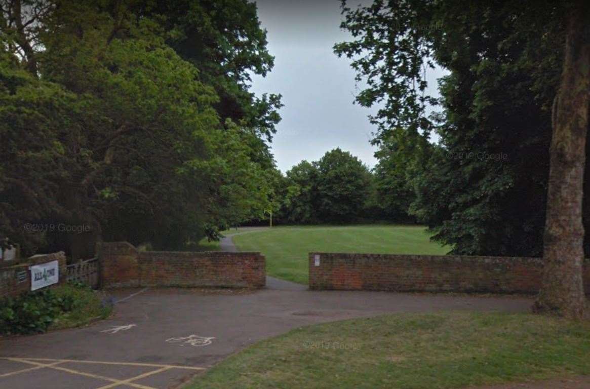 The park in Hales Drive, Canterbury. Picture: Google Street View