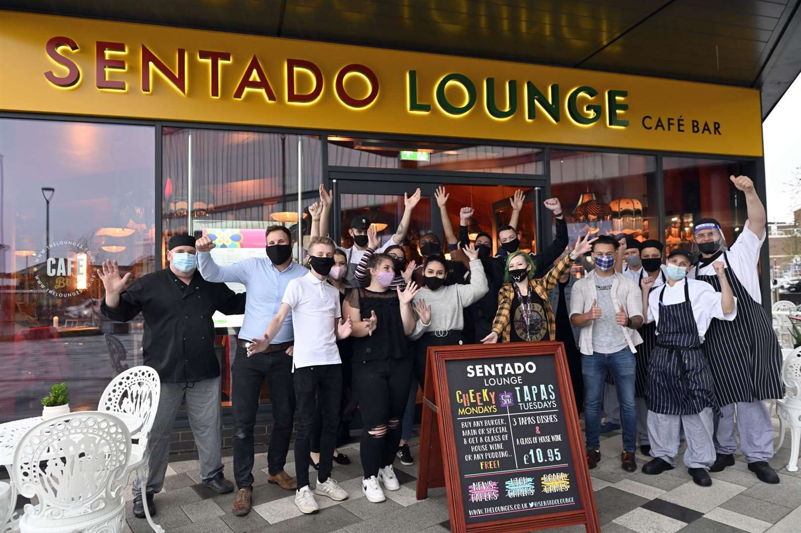 Staff have been welcoming customers to Sittingbourne's Sentado Lounge during the pandemic