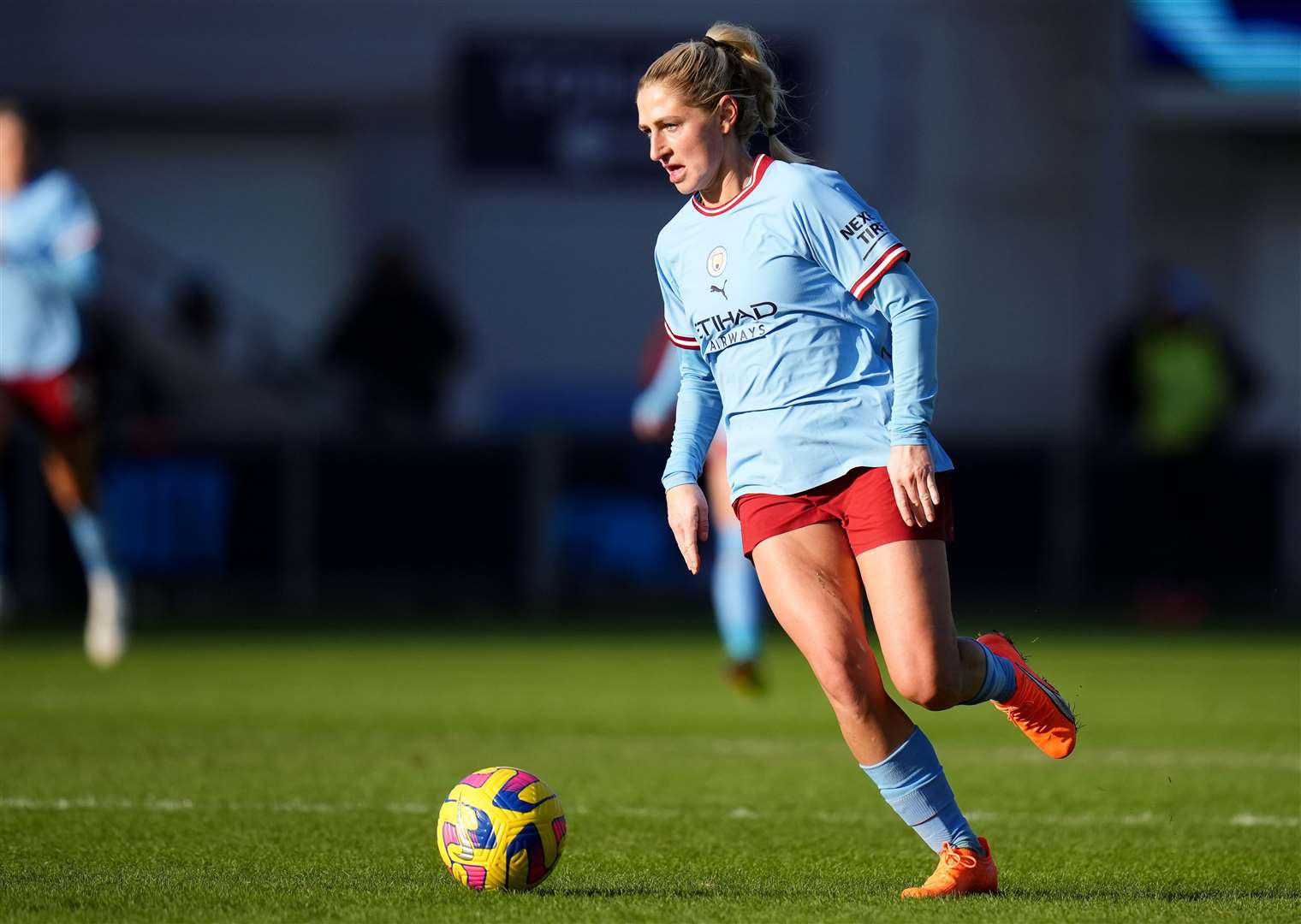 Gravesend-born Laura Coombs of Manchester City was an unused substitute in the Final. Picture: Manchester City FC