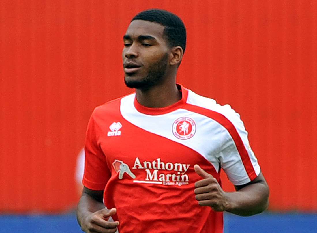 Tyrone Marsh in action for Welling during his loan spell Picture: David Brown