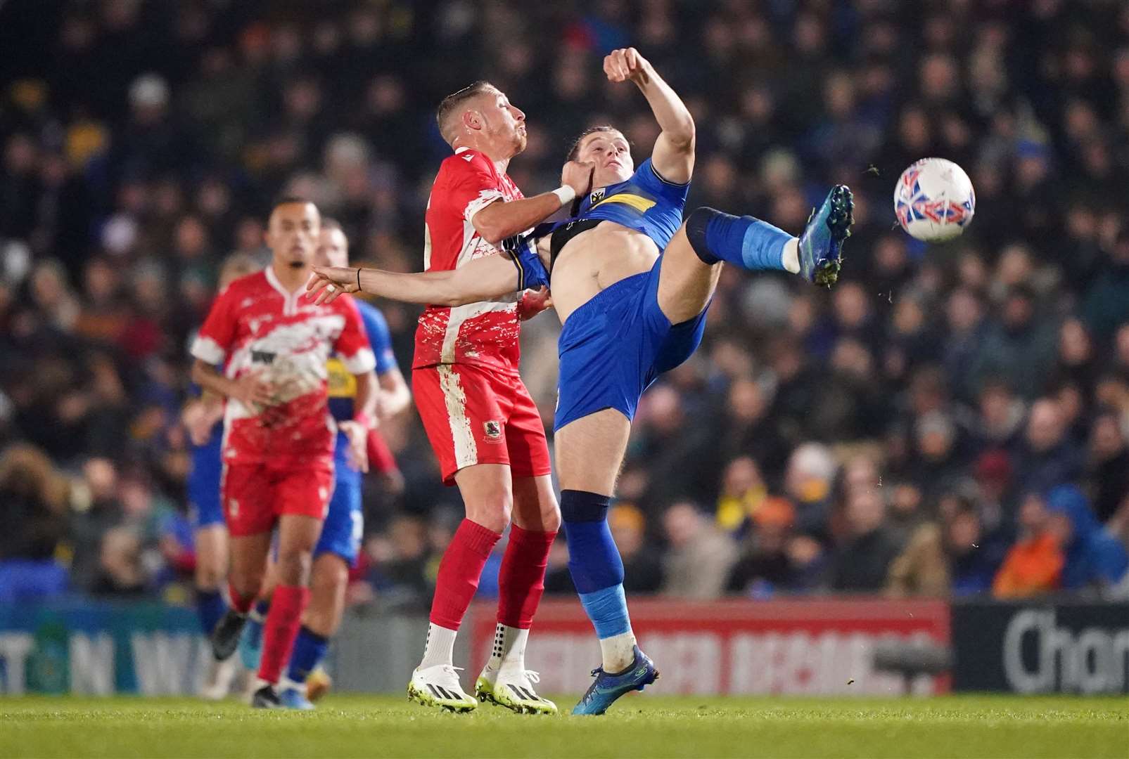 Ramsgate's Lee Martin in action against AFC Wimbledon in this season’s FA Cup Picture: PA Images
