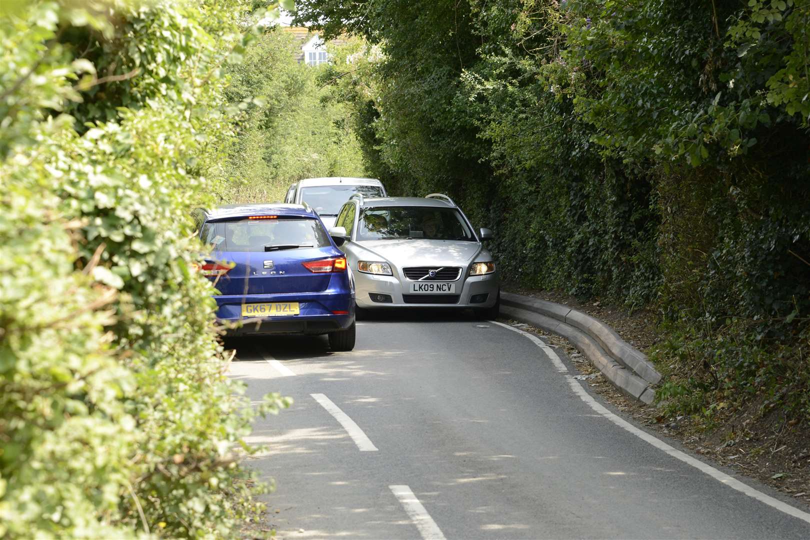 Church Lane in Seasalter, Whitstable, is said to be a motorist's nightmare