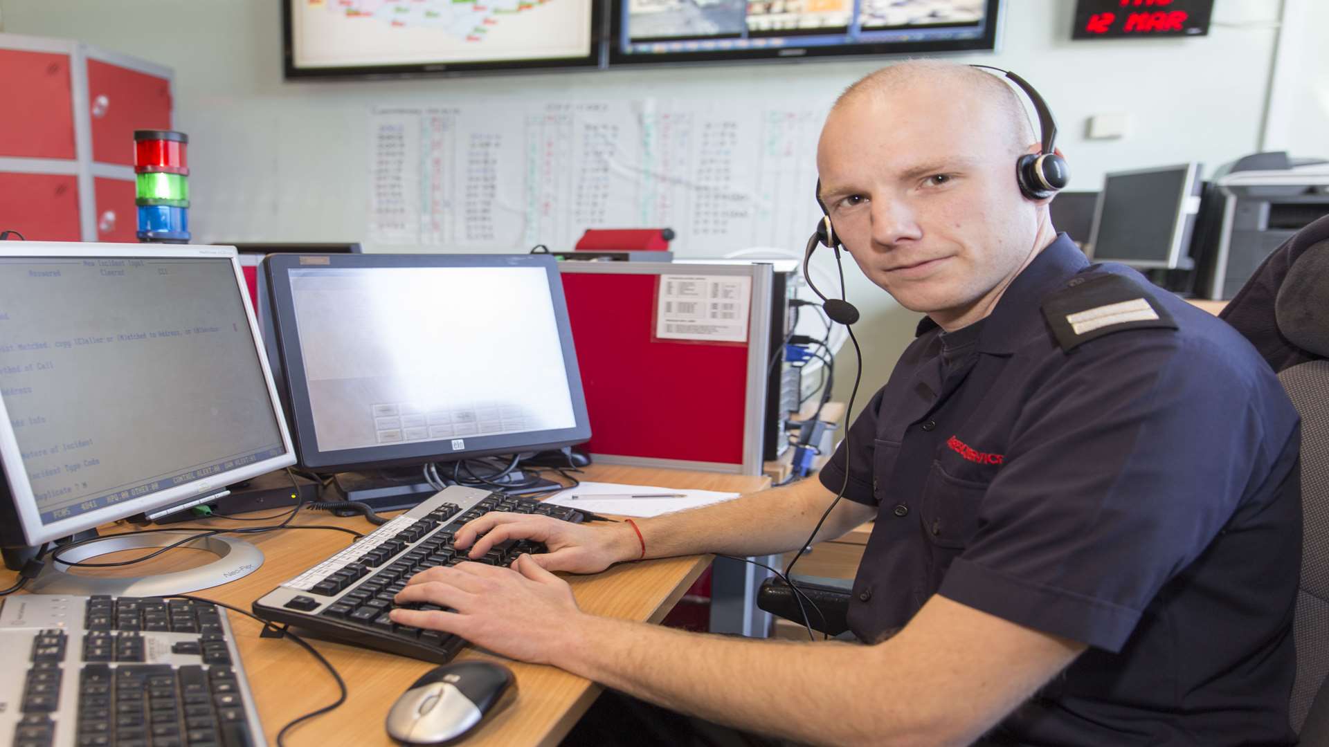Firefighter and control room manager Sam Sellick