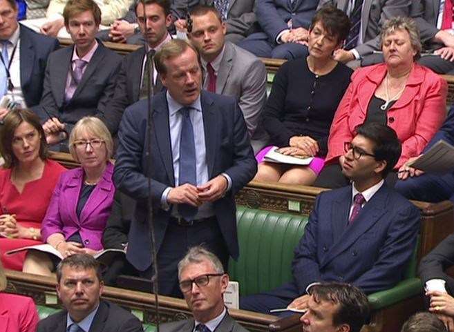 Dover and Deal MP Charlie Elphicke speaking in Parliament
