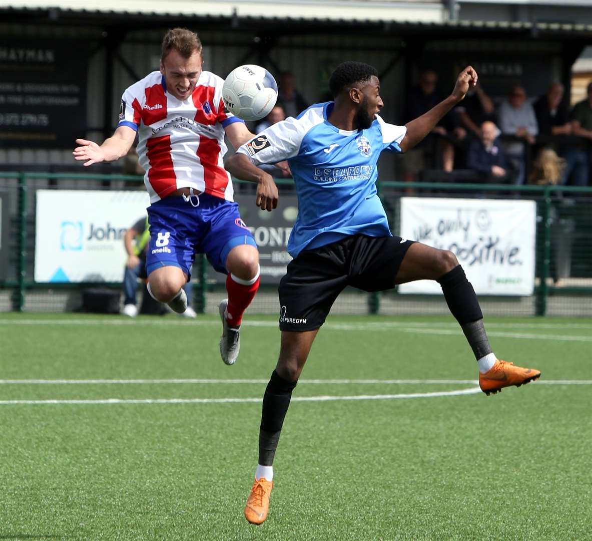 D'Sean Theobalds in action for Tonbridge at Dorking Picture: David Couldridge