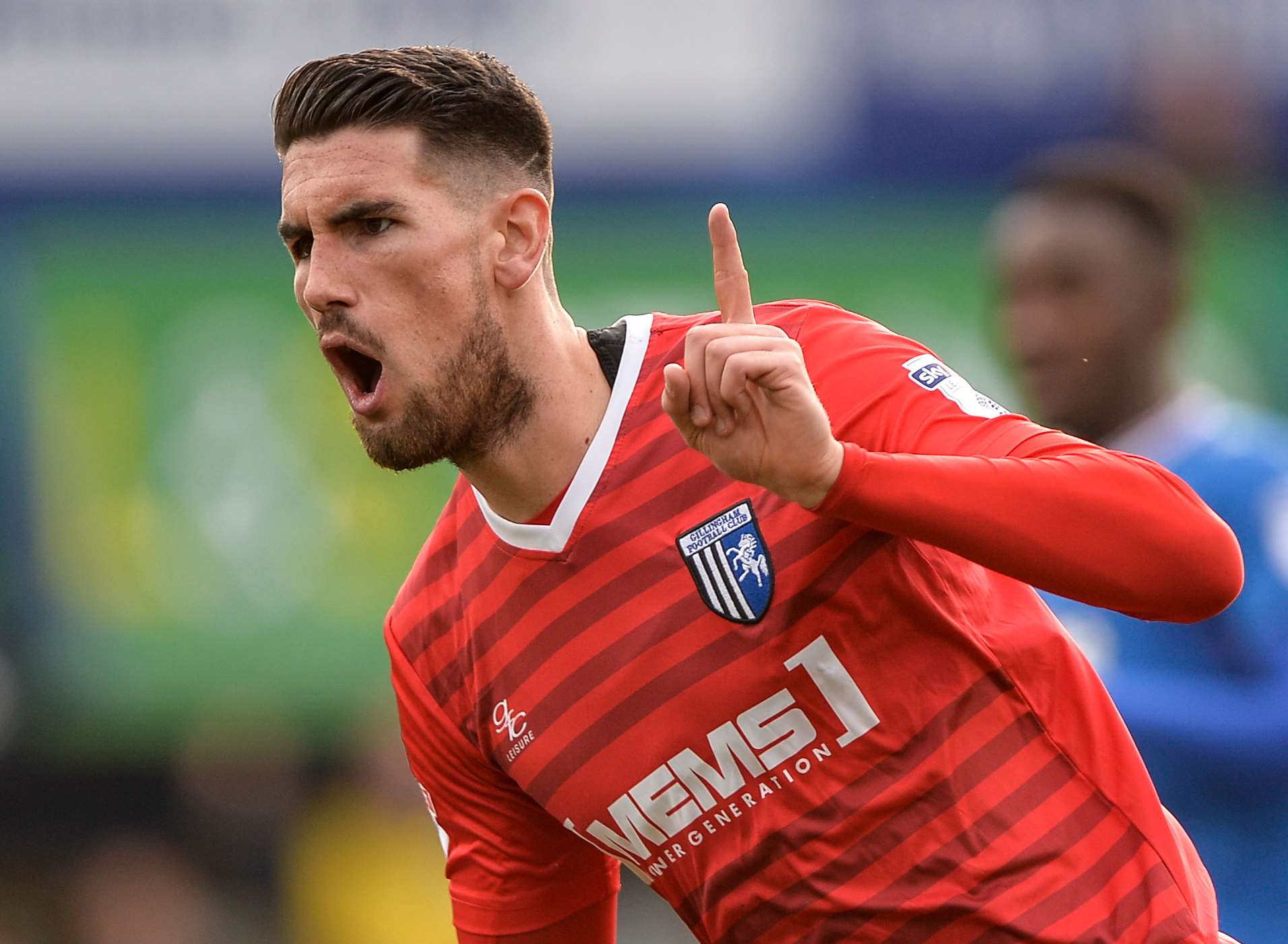 Gills striker Conor Wilkinson was on song at Portsmouth Picture: Ady Kerry