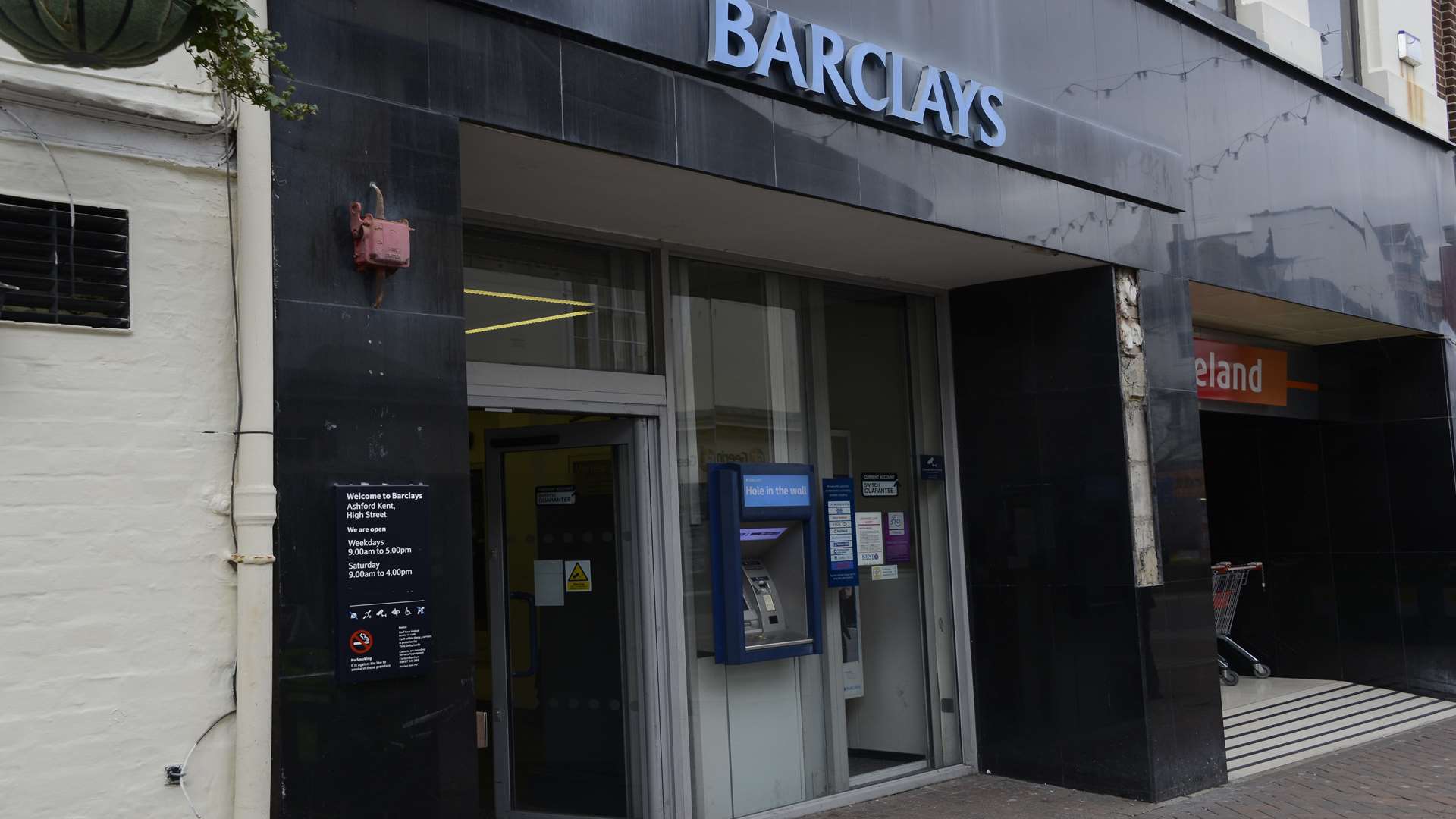 The altercation happened inside Barclays bank