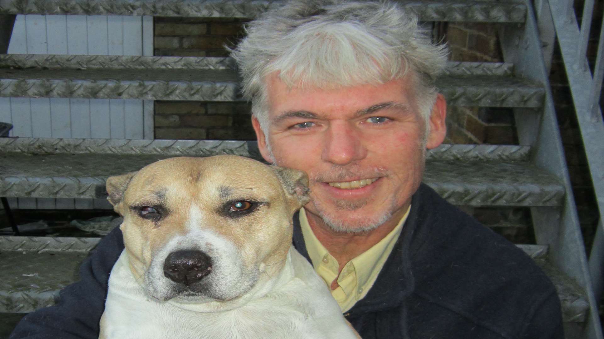 Glenn Hall, pictured with another dog