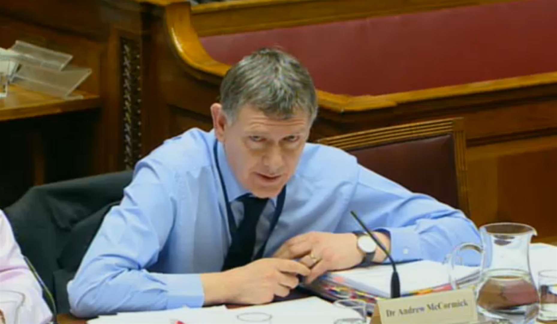 Andrew McCormick told TEO committee members that there was confidence the SPS checks would be “operationally effective” by January (PA)
