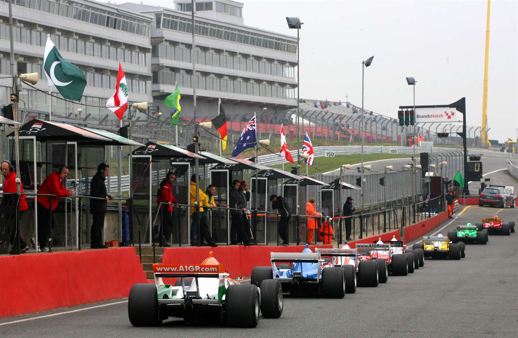 The class of 2007 on A1's second visit to Brands; a number of top teams ran cars in the championship during its history – including crack touring car squad West Surrey Racing and Christian Horner's Arden International