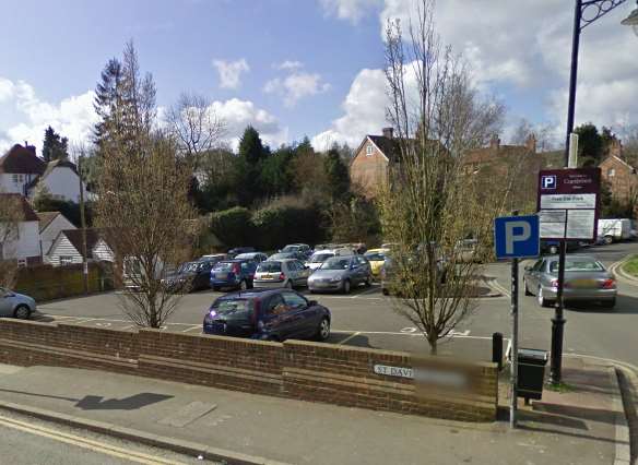 Firefighters were called to this car park in Cranbrook. Credit: Google Maps