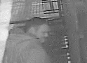 Picture released from CCTV at the time of the arson. Picture: Kent Police