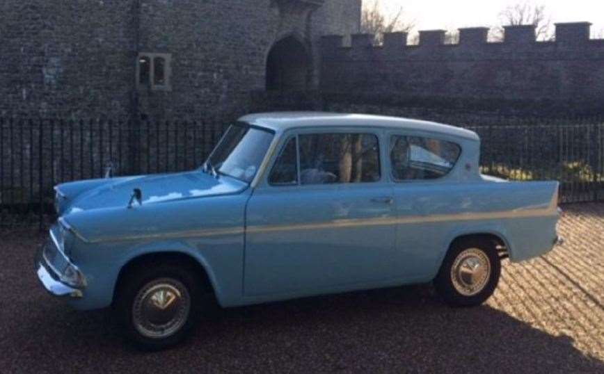 The stolen car that was a replica of the Weasleys' car in the Harry Potter films - it has not been recovered. Picture: Kent Police