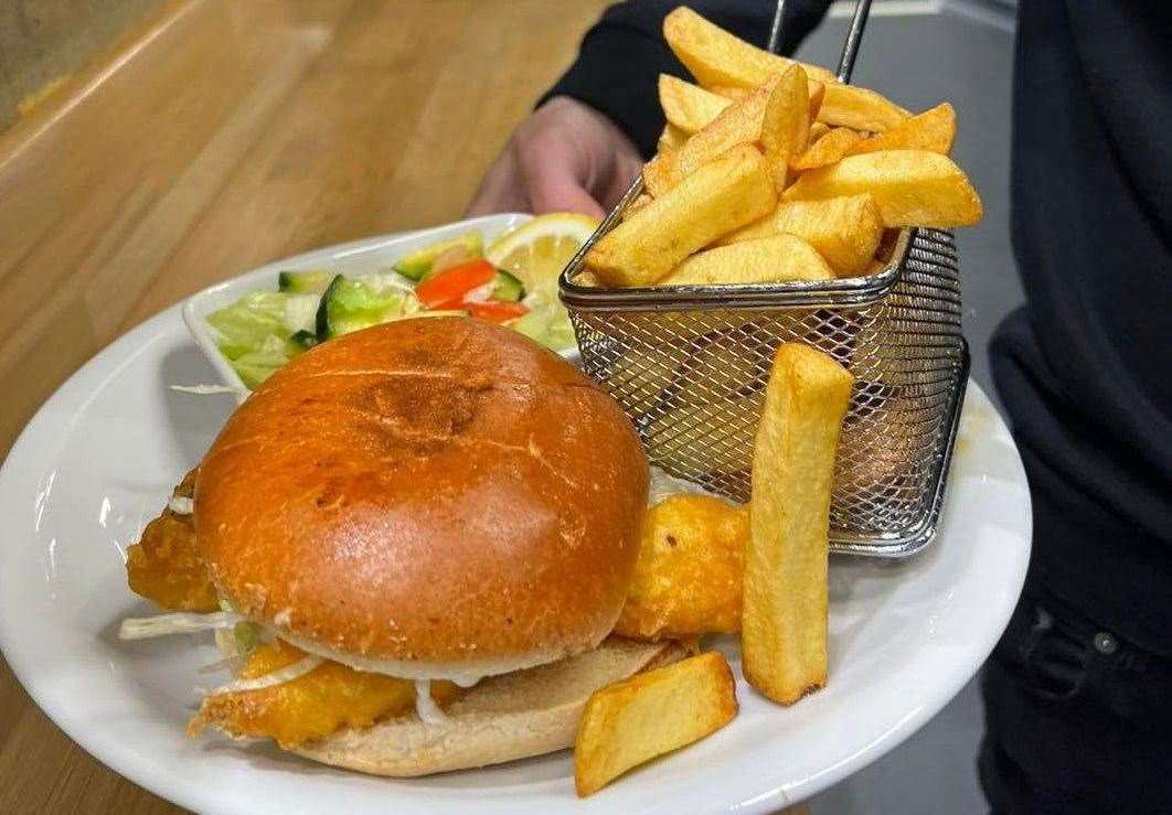 One of the new burger options from Love Fish in Leysdown. Picture: Love Fish Bar & Restaurant