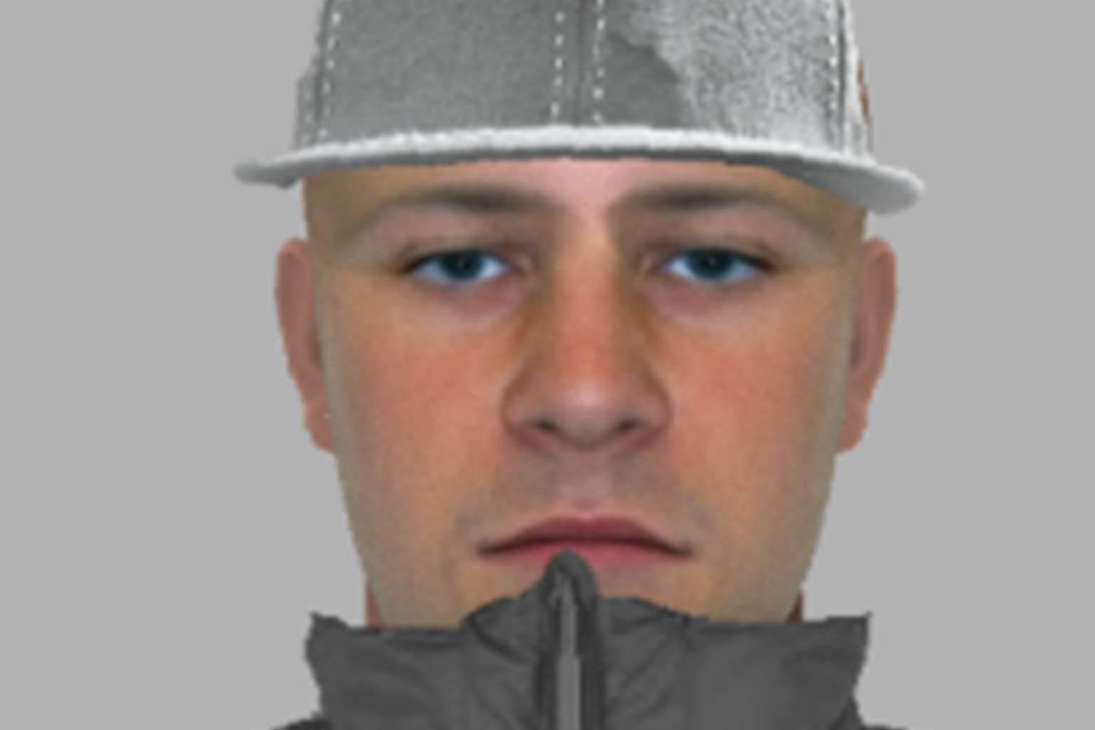 One of the men is described as wearing a flat cap and possibly a bandana covering his mouth. Picture: Kent Police