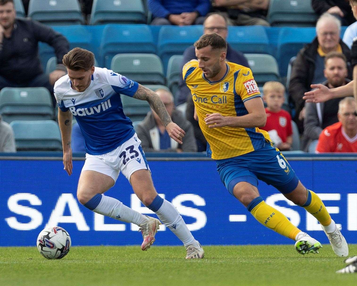Connor Mahoney got another assist for Gillingham on Saturday Picture: @Julian_KPI