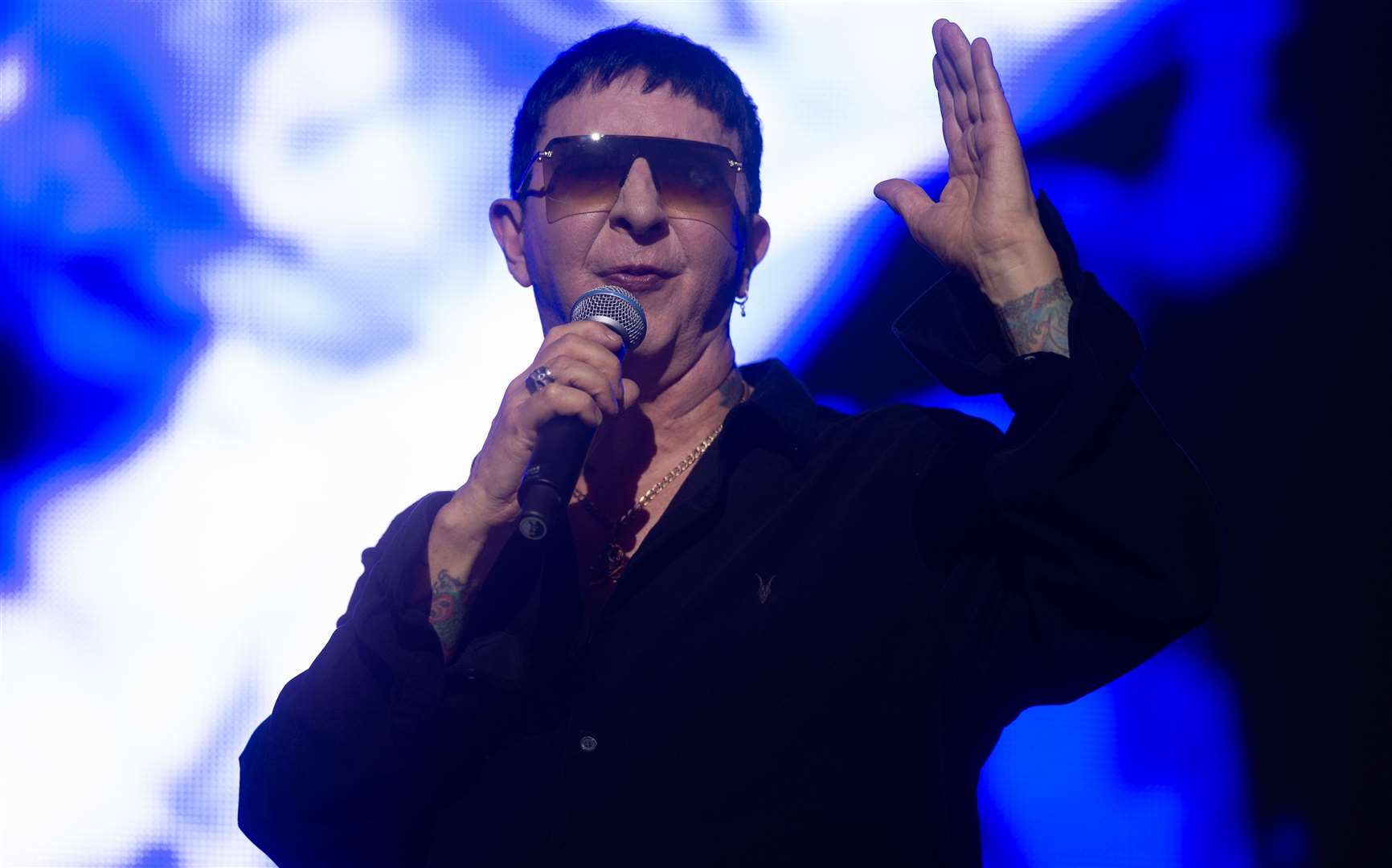 Soft Cell performing at the Rochester Castle Concert last night. Picture: Tom Smith