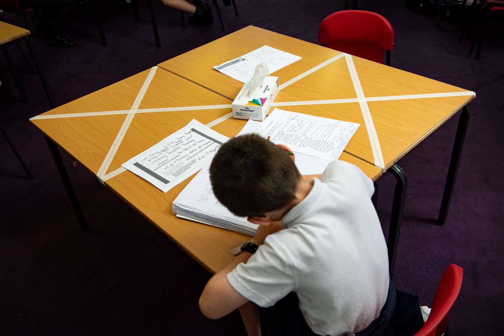 Reports suggest the Prime Minister wants social distancing restrictions reduced to help schools return in September (Jacob King/PA)