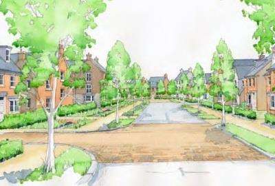 Artist's impression of how the estate could look like