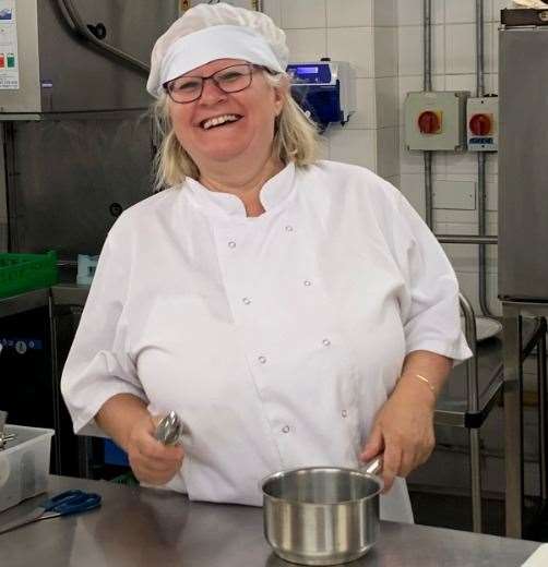 Deb O’Connor is a kitchen assistant at ellenor hospice, Gravesend. Picture: ellenor